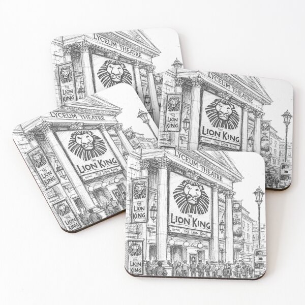 Item preview, The Lion King at the Lyceum Theatre – Hand-Drawn West End Illustration designed and sold by Studio Ovation.