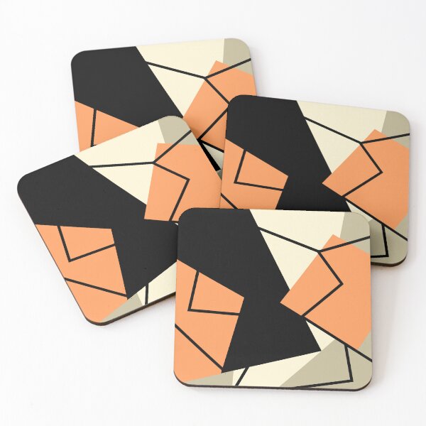 Item preview, Geometric Abstract With Orange Accents designed and sold by studioart.