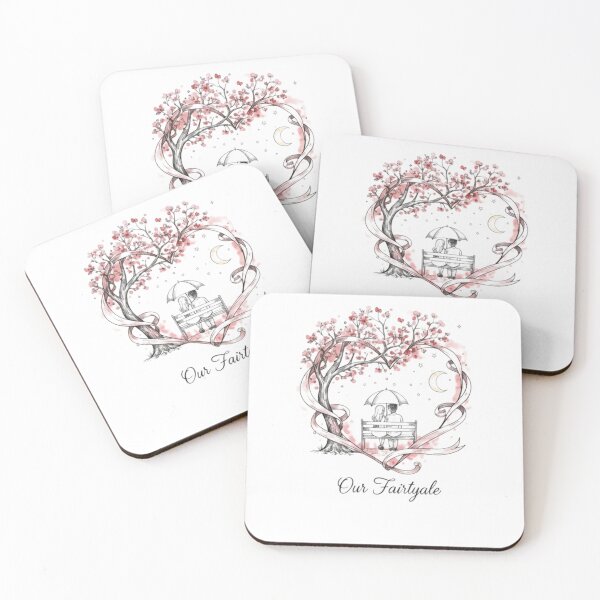 Item preview, "Our Fairytale: Romantic Couple under the Cherry Blossom Moon" designed and sold by Blue Bird  Designs.