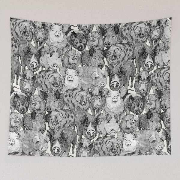 Item preview, just pigs black half pearl designed and sold by scrummy.