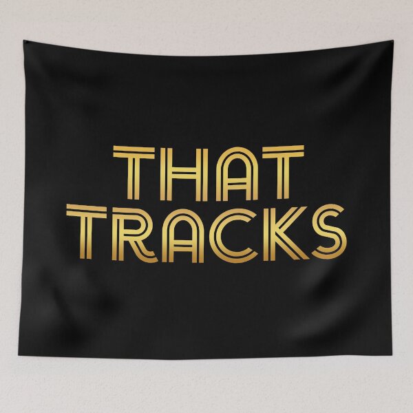 Item preview, That Tracks, Line Golden Typography designed and sold by Memes N Lore .