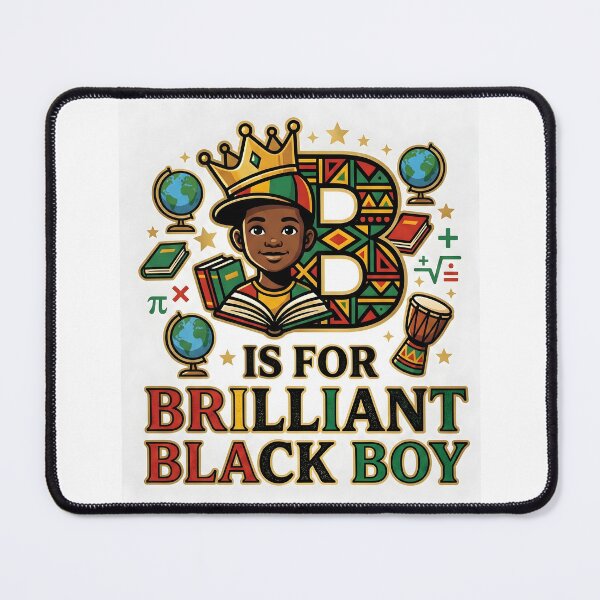 Item preview, B is for Brilliant Black Boy Kid Black History Month Toddler  designed and sold by JaaCreativeShop.
