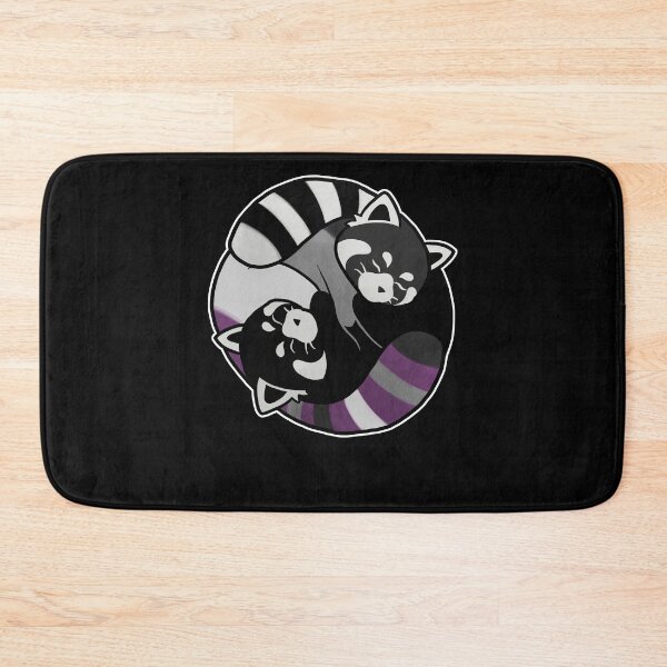 Item preview, Asexual Red Panda Yin Yang LGBT Pride Flag designed and sold by Clara Hollins.