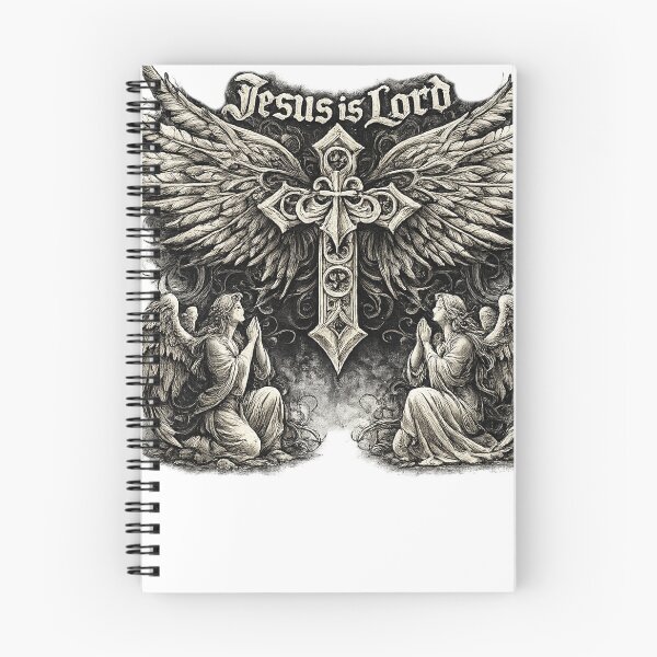 Item preview, Affliction inspired Christian Gothic Angels and cross "Jesus is Lord" designed and sold by Zachary Jack Antoinette.