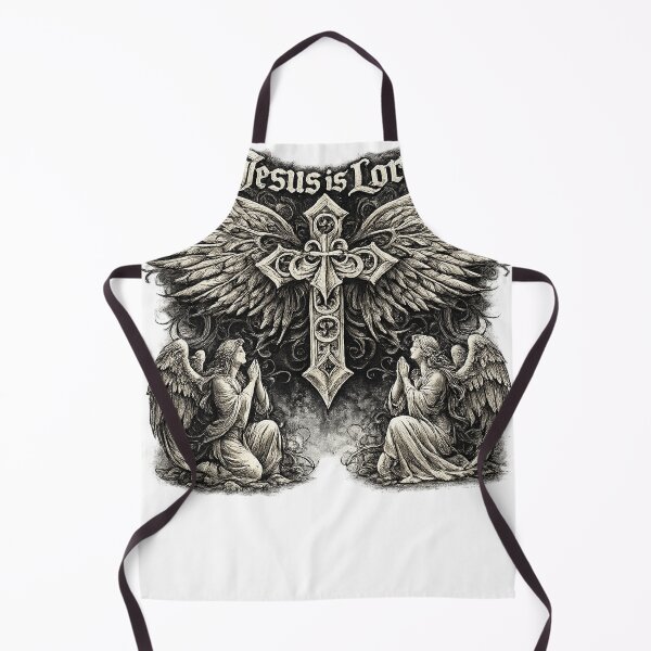 Item preview, Affliction inspired Christian Gothic Angels and cross "Jesus is Lord" designed and sold by Zachary Jack Antoinette.