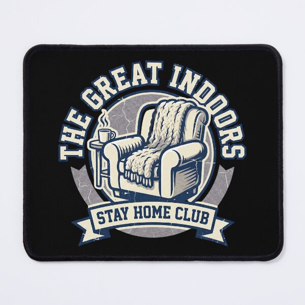 Item preview, The Great Indoors Stay Home Club Vintage Badge designed and sold by DigitalAnnaBanana.