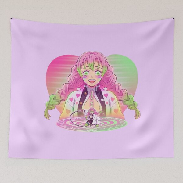 Item preview, Mitsuri Kanroji Love Hashira Vibrant Anime Art designed and sold by Innova_Creations.