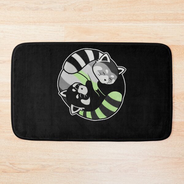 Item preview, Agender Red Panda Yin Yang LGBT Pride Flag designed and sold by Clara Hollins.