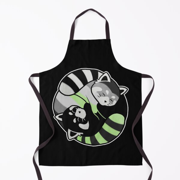 Item preview, Agender Red Panda Yin Yang LGBT Pride Flag designed and sold by Clara Hollins.