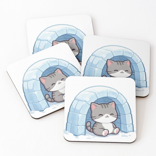 Item preview, Pretty cat in its igloo designed and sold by UrbanView.
