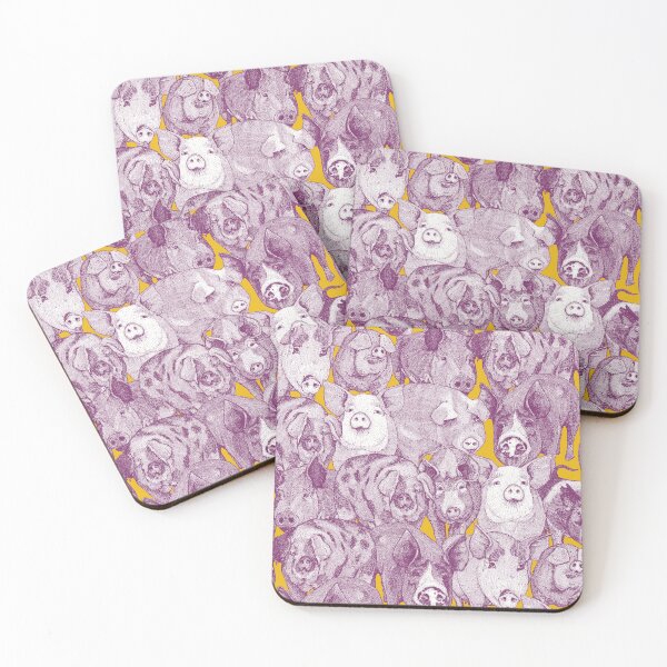 Item preview, just pigs purple yellow designed and sold by scrummy.