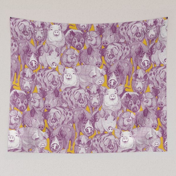 Item preview, just pigs purple yellow designed and sold by scrummy.