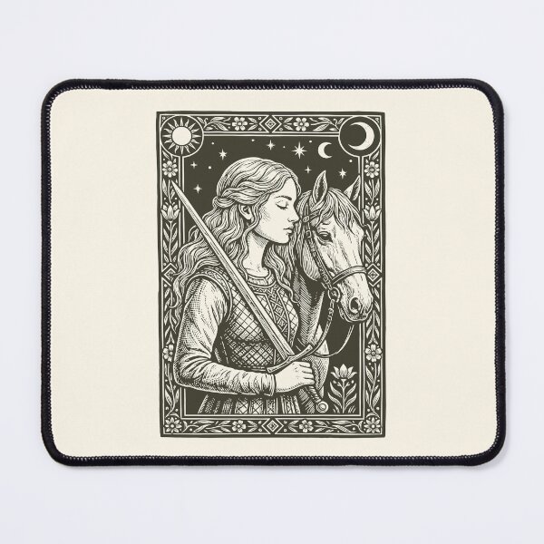 Item preview, Princess & Horse Medieval Lady Knight Renaissance designed and sold by Y-Vibes.