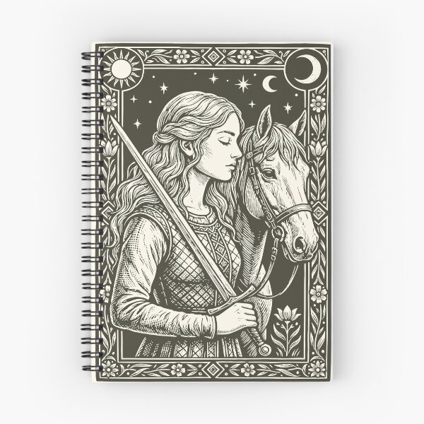 Item preview, Princess & Horse Medieval Lady Knight Renaissance    designed and sold by Y-Vibes.