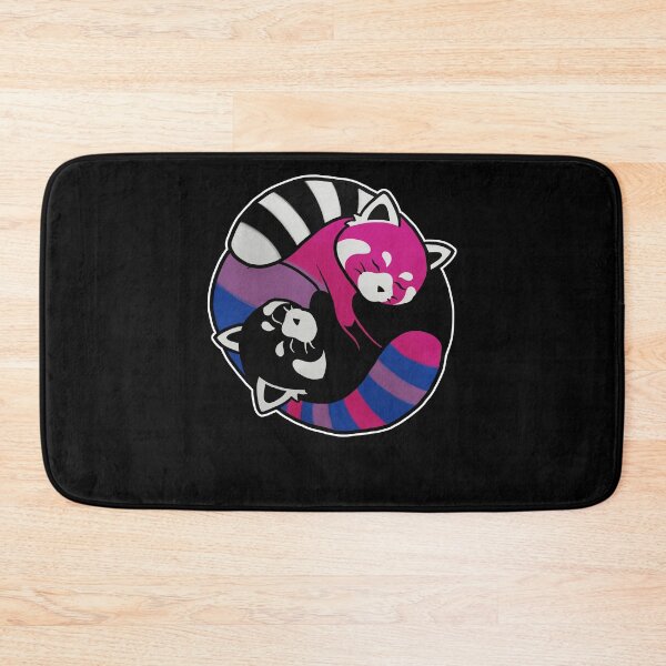 Item preview, Bisexual Red Panda Yin Yang LGBT Pride Flag designed and sold by Clara Hollins.
