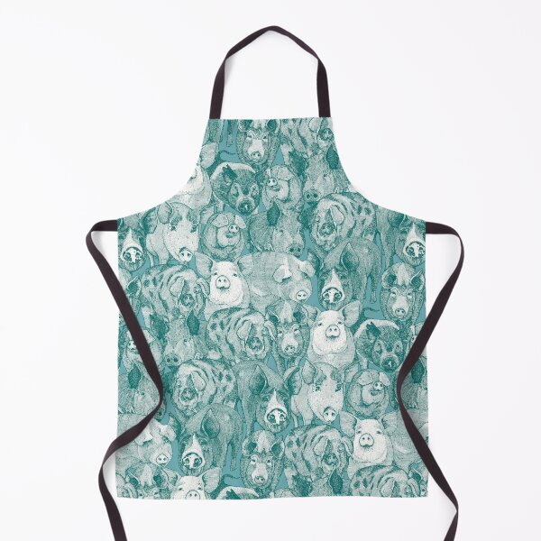 Item preview, just pigs viridian turquoise designed and sold by scrummy.