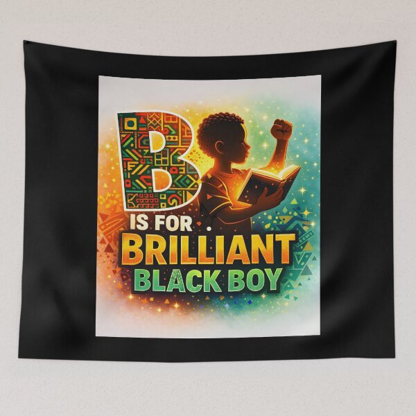 Item preview, B is for Brilliant Black Boy t-shirt designed and sold by JaaCreativeShop.