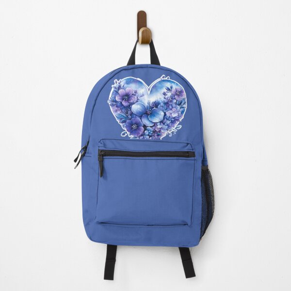 Item preview, Heart №76 Watercolor Purple and Blue Floral Heart designed and sold by SyberGen.