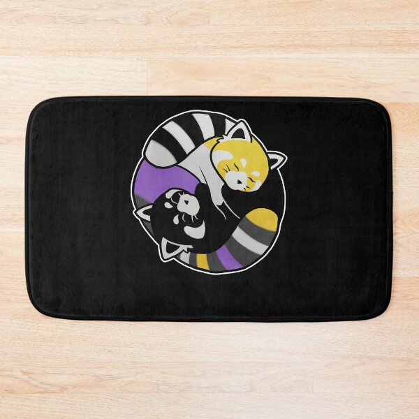 Item preview, Nonbinary Red Panda Yin Yang LGBT Pride Flag designed and sold by Clara Hollins.