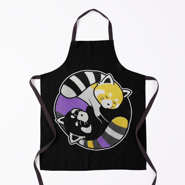 Item preview, Nonbinary Red Panda Yin Yang LGBT Pride Flag designed and sold by Clara Hollins.