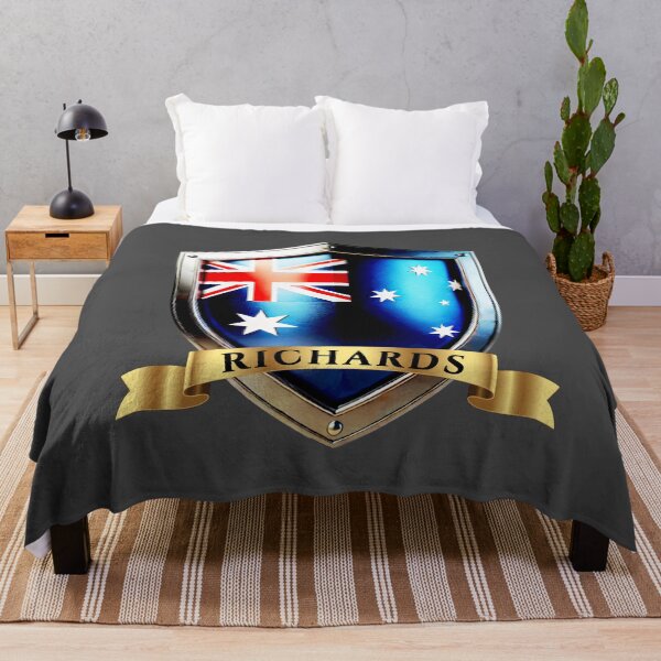 Item preview, Richards Australia Surname Shield designed and sold by Highlandkings.