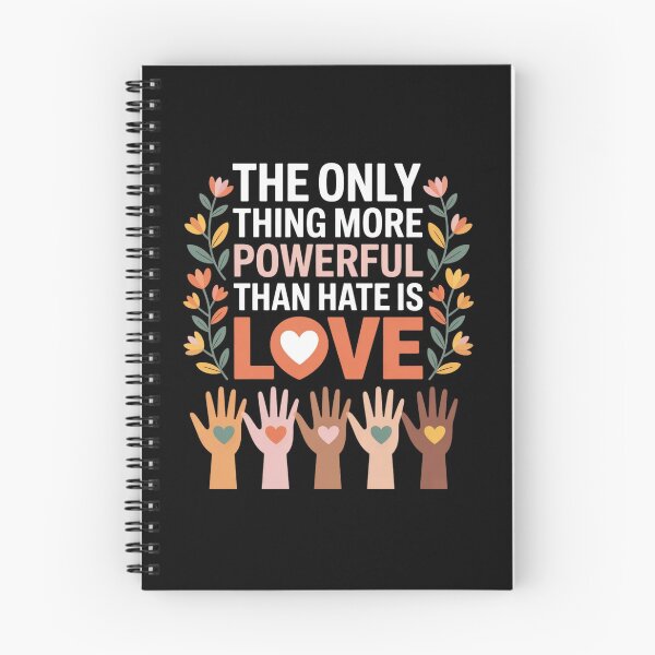 Item preview, Floral The Only Thing More Powerful Than Hate is Love  designed and sold by ZACK ART.