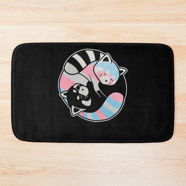 Item preview, Transgender Red Panda Yin Yang LGBT Pride Flag designed and sold by Clara Hollins.