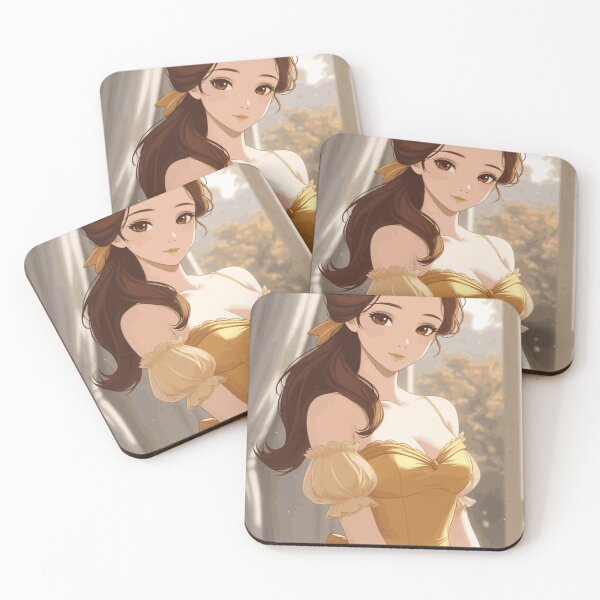 Item preview, Beautiful princess in yellow dress anime style designed and sold by Danime Planet.