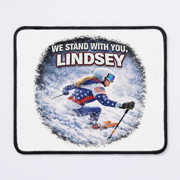 Item preview, We Stand With You Lindsey - Alpine Skiing Support Art designed and sold by emaga.