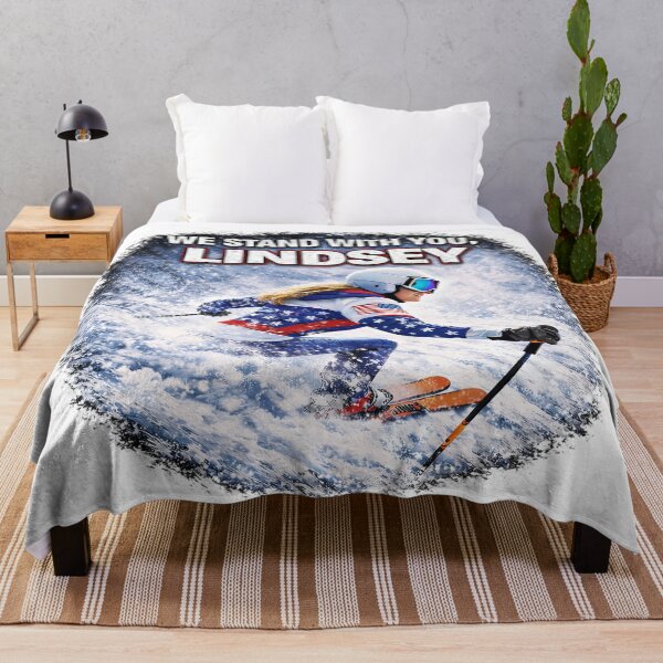 Item preview, We Stand With You Lindsey - Alpine Skiing Support Art designed and sold by Emaga Digital Studio.