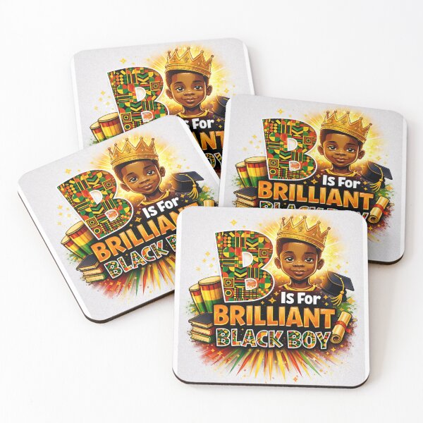 Item preview, B Is for Brilliant Black Boy design t-shirt designed and sold by JaaCreativeShop.