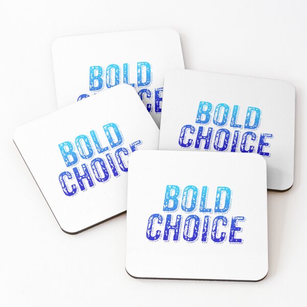 Item preview, Bold Choice, Blue Gritty Grunge Typography designed and sold by Memes N Lore .