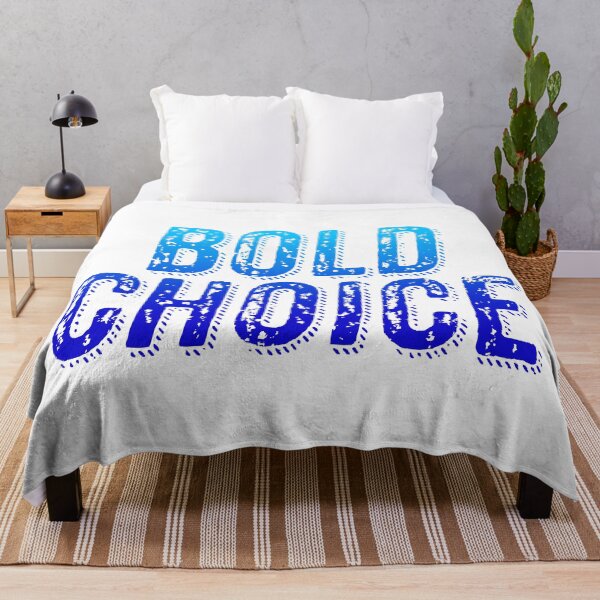 Item preview, Bold Choice, Blue Gritty Grunge Typography designed and sold by Memes N Lore .