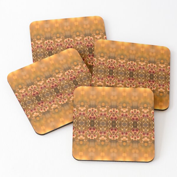 Item preview, Orange Bokeh Floral Pattern designed and sold by Sachie's Studio.