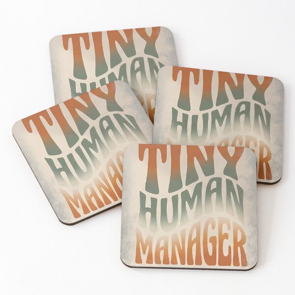 Item preview, Tiny human manager typographi designed and sold by 4Creative Media.