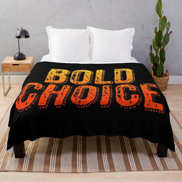 Item preview, Bold Choice, Orange Gritty Grunge Typography designed and sold by Memes N Lore .