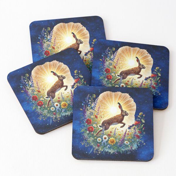 Item preview, Sunburst Hare — Joy, Vitality, and the Power of the Summer Solstice designed and sold by MysticOzzy.