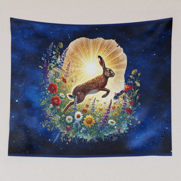 Item preview, Sunburst Hare — Joy, Vitality, and the Power of the Summer Solstice designed and sold by MysticOzzy.