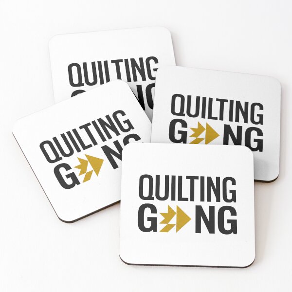 Item preview, Modern Quilting Gang Typography | Minimalist Quilt Block Design designed and sold by Twenty2Creative.