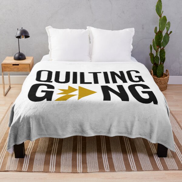 Item preview, Modern Quilting Gang Typography | Minimalist Quilt Block Design designed and sold by Twenty2Creative.