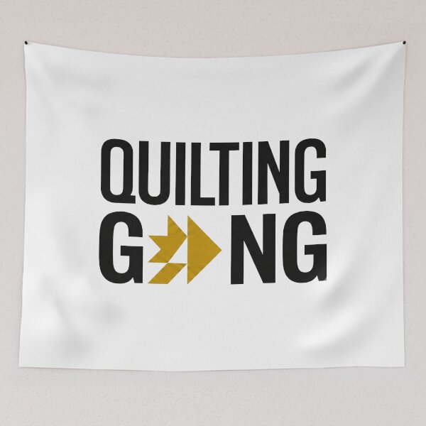 Item preview, Modern Quilting Gang Typography | Minimalist Quilt Block Design designed and sold by Twenty2Creative.