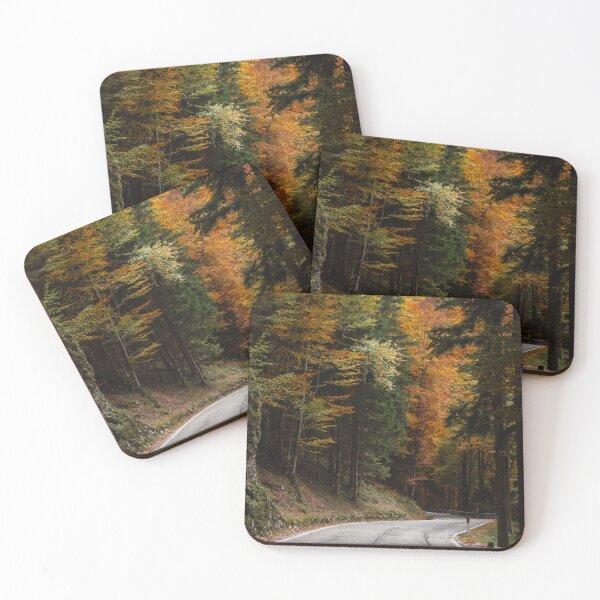 Item preview, Autumn Forest Road with Golden Leaves designed and sold by The Devil's Bargain.