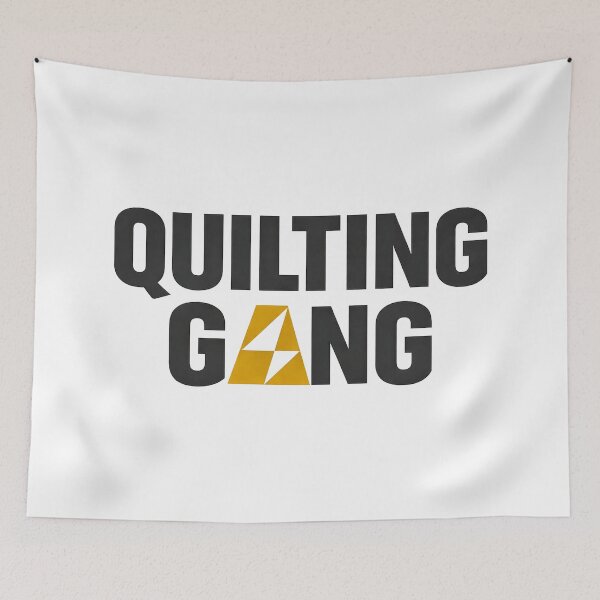 Item preview, Modern Quilting Gang Typography | Minimalist Quilt Block Design designed and sold by Twenty2Creative.