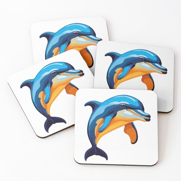 Item preview, Playful Blue Dolphin Sticker designed and sold by clausbjoern.