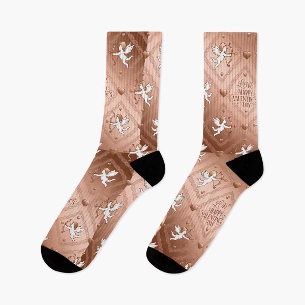 Item preview, Rose Gold Vintage Cupid and Lace Valentine Pattern designed and sold by DGtaLrtcom.