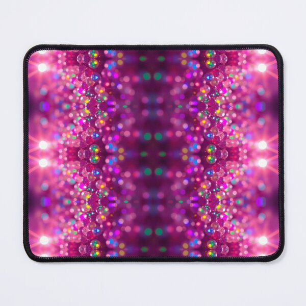 Item preview, Pink Glowing Beads Abstract Pattern designed and sold by Sachie's Studio.
