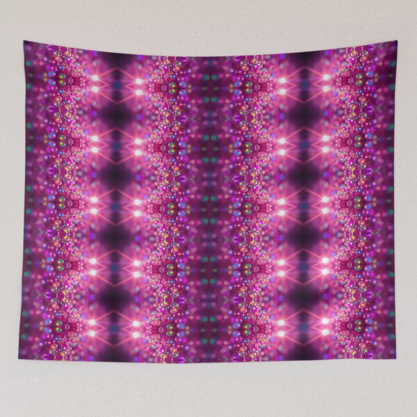 Item preview, Pink Glowing Beads Abstract Pattern designed and sold by Sachie's Studio.