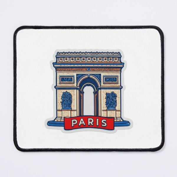 Item preview, Paris France Arc de Triomphe Warm Golden Cream Travel Monument Sticker designed and sold by Blurbean.