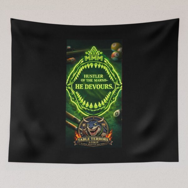 Item preview, Lomis – Hustler of the Marsh Neon Jaw Poster designed and sold by MACodDesigns.