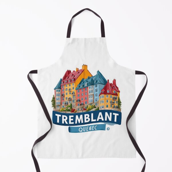 Item preview, Tremblant Quebec Colorful Village Buildings Canadian Ski Resort Sticker designed and sold by Blurbean.